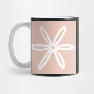 Peach flower pattern Mug